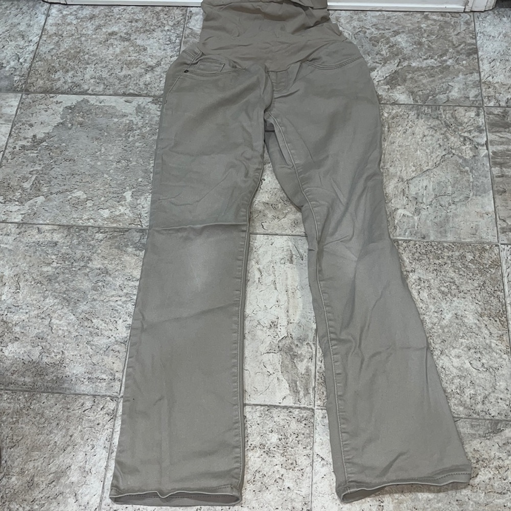 Size small indigo blue khaki maternity pants